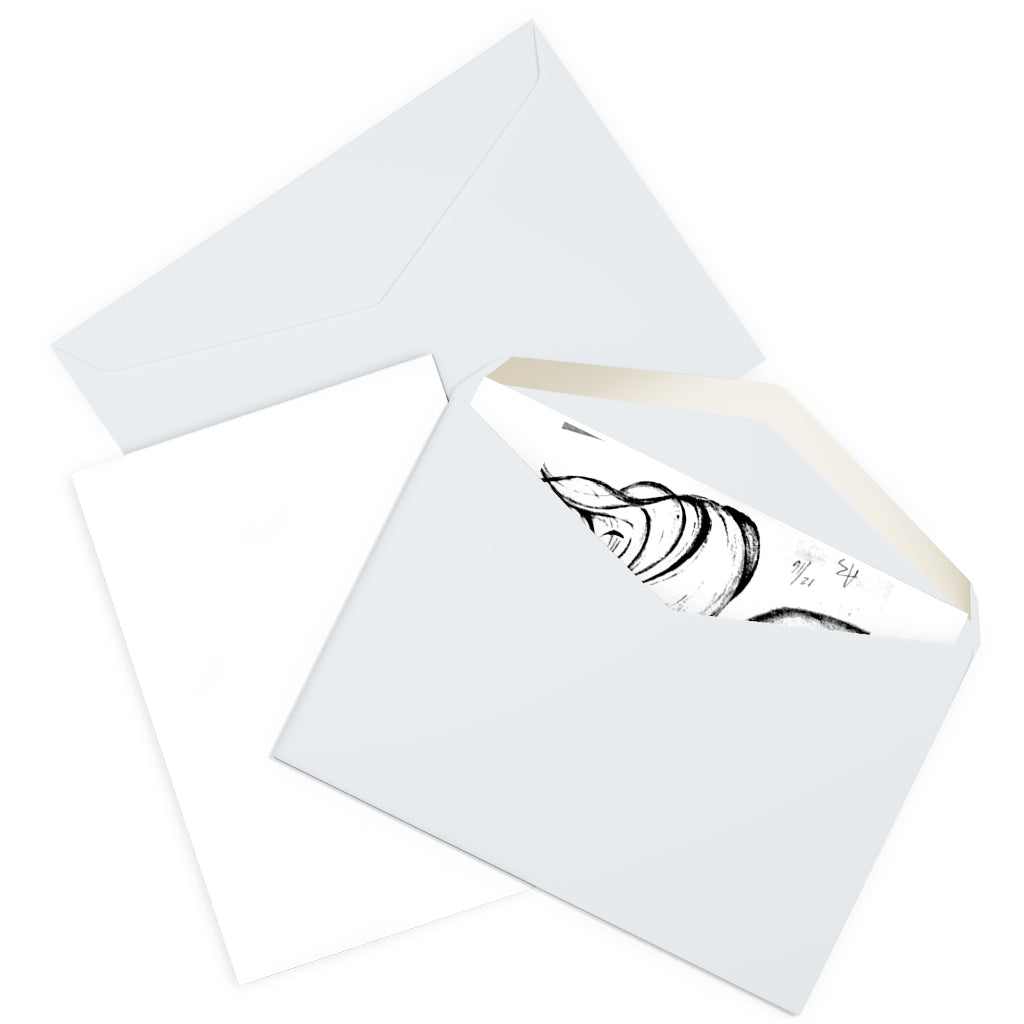 'Half & Half' Greeting Cards (5 Pack)