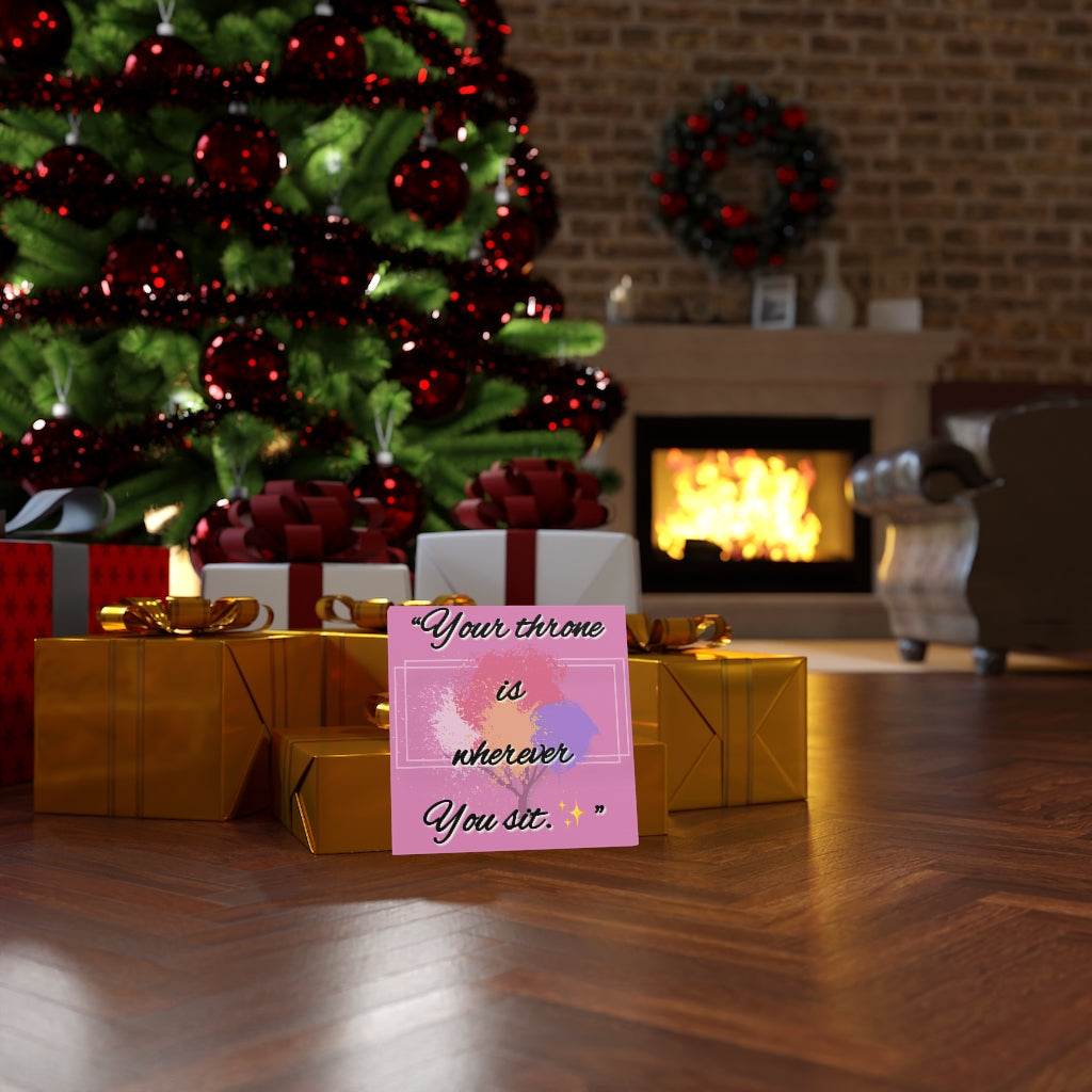 'Your Throne is Wherever You Sit' Canvas