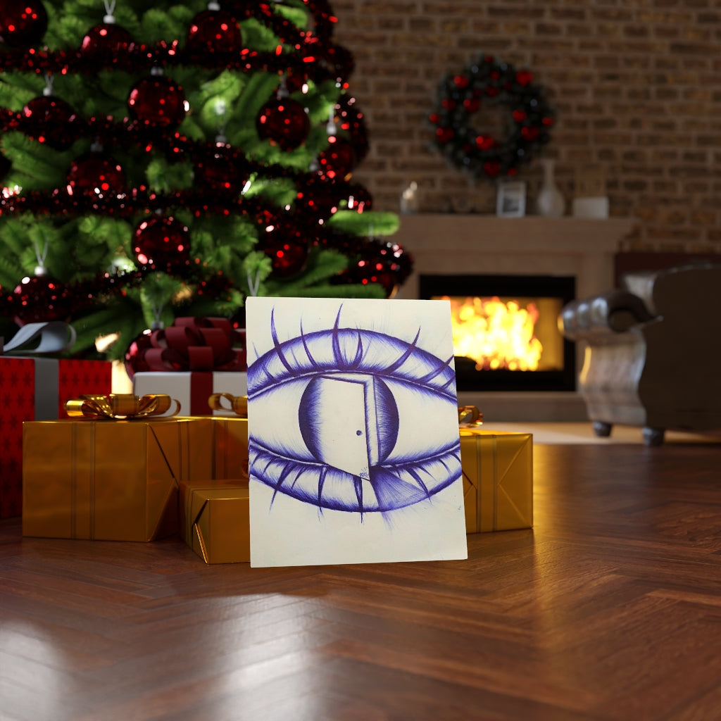 Open Your Eyes Sketch on Canvas