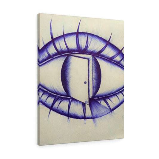 Open Your Eyes Sketch on Canvas