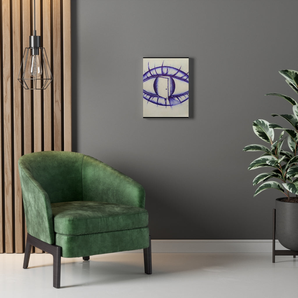 Open Your Eyes Sketch on Canvas