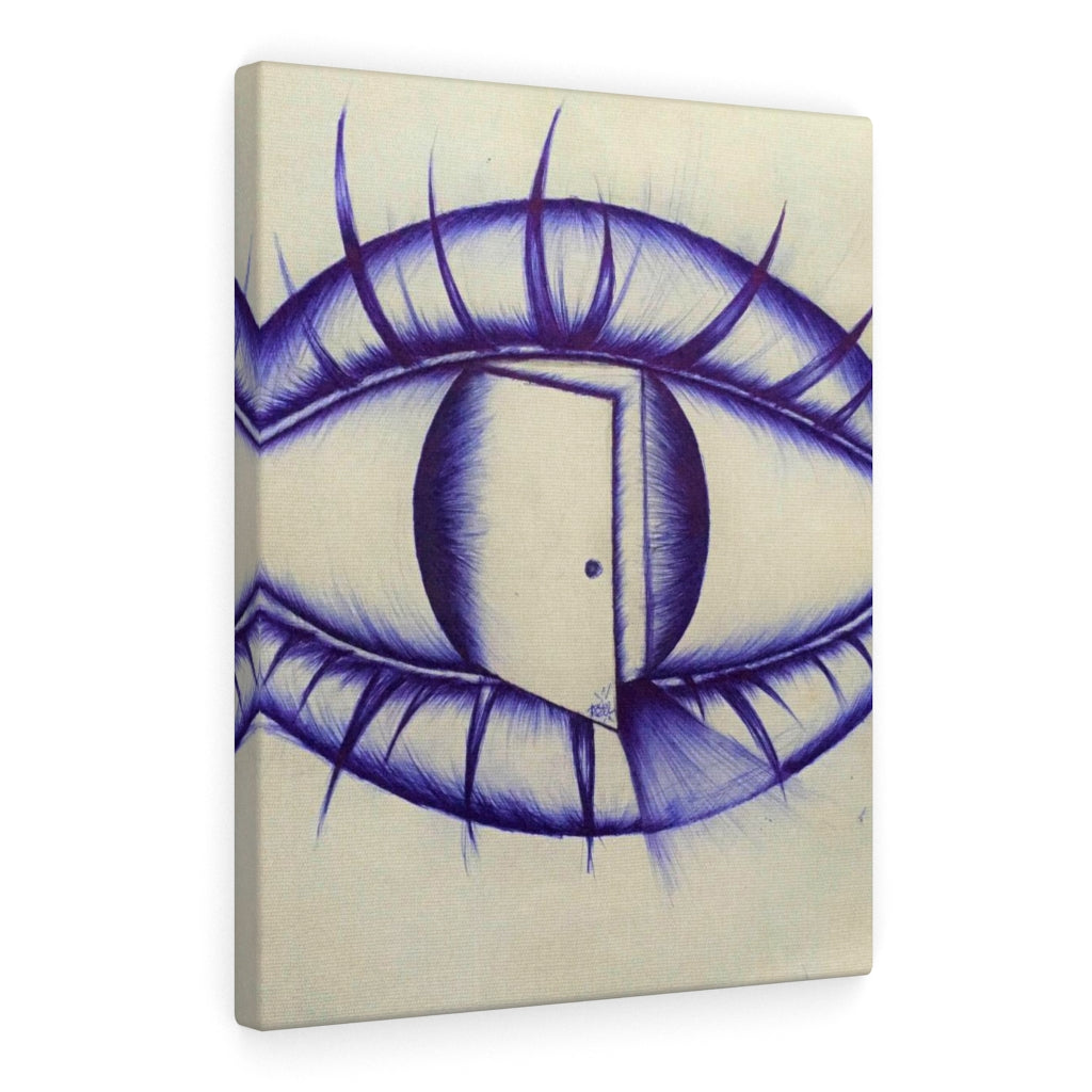 Open Your Eyes Sketch on Canvas