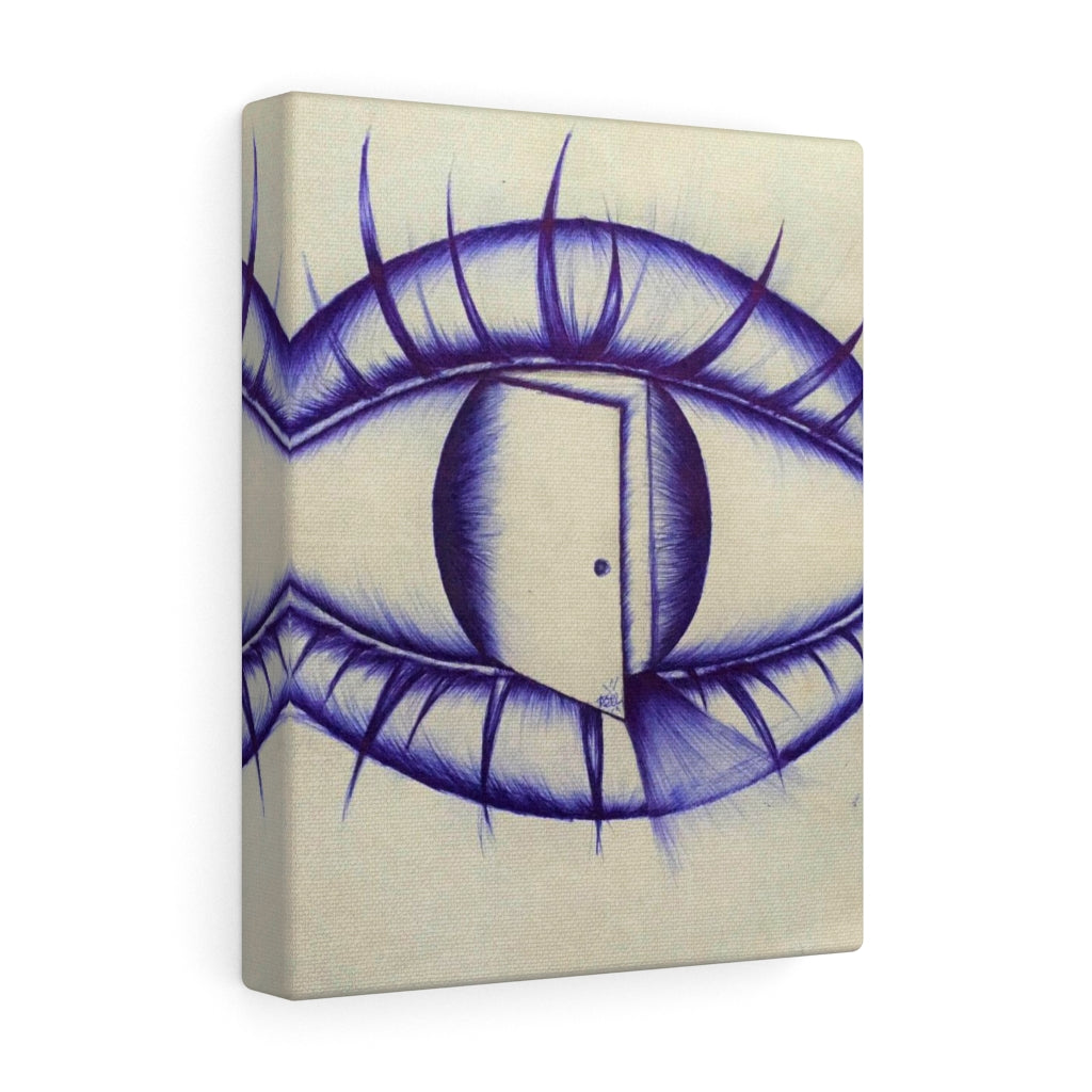 Open Your Eyes Sketch on Canvas