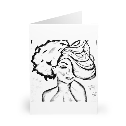 'Half & Half' Greeting Cards (5 Pack)