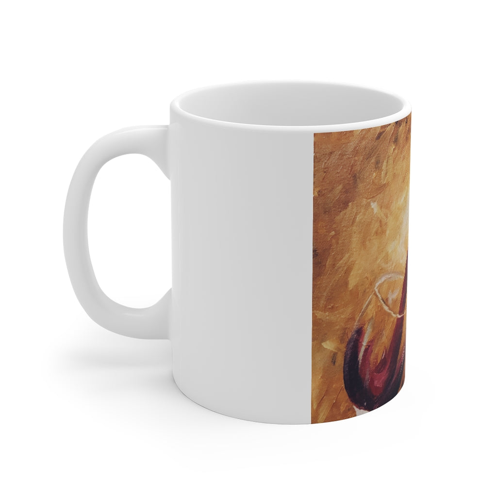 ‘Wine down :)’ SB Mug—11oz